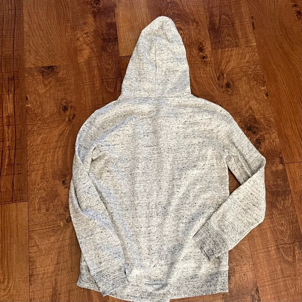 Justice active girl gray hoodie w/ sequin blue silver dance theme Sz 12/14